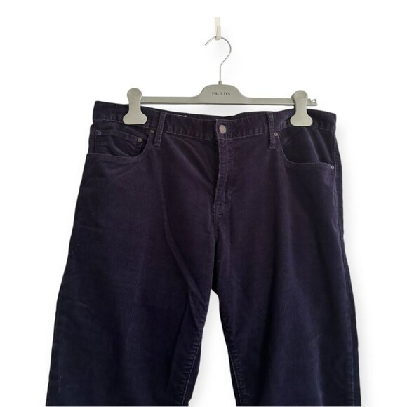 Gap 1969 Sexy Boyfriend Corduroy Pants,  Size 31, Stretch Cord, Navy Uniform - Picture 5 of 9